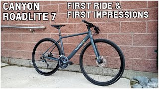 Canyon Roadlite 7 First Ride amp First Impressions [upl. by Ahsaz]