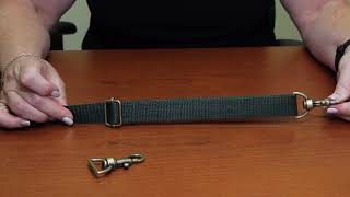 How To Make an Adjustable amp Removable Strap with a Slide Buckle and Swivel [upl. by Anavahs]