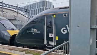 GWR Class 800 Combo Departing Newport Station 25724 [upl. by Lichtenfeld]