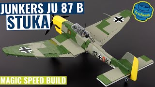 New bigger STUKA  Junkers JU 87 B  COBI 5730 Speed Build Review [upl. by Asiuqram35]