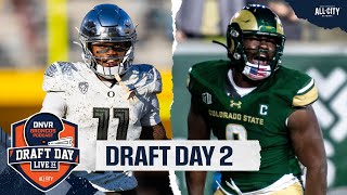 DRAFT DAY 2 LIVE Nix is a Denver Bronco Who is going to join him  DNVR Draft Podcast [upl. by Ellesor]