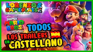 Super Mario Bros La película TODOS los trailers en castellano [upl. by Auahsoj]