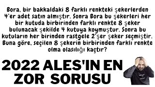 2022 Ales Kimsenin yapamadigi ZOR OLASILIK SORUSU ÇÖZÜMÜ  2022ALES ALES2022 [upl. by Akeemaj548]