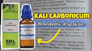 Kali carbonicum  Homeopathic remedy  Drug picture [upl. by Micheal]