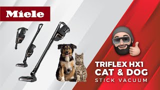 Miele Triflex HX1 Cat amp Dog Cordless Bagless Stick Vacuum Cleaner Review amp Demo  Vacuum Warehouse [upl. by Allison]