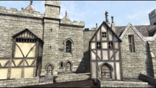 16th Century Tutbury Castle Reconstruction 3D [upl. by Marrin]