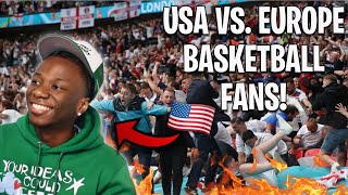 EightSixoKris Reacts to Basketball fans and atmosphere USA vs Europe [upl. by Arick]