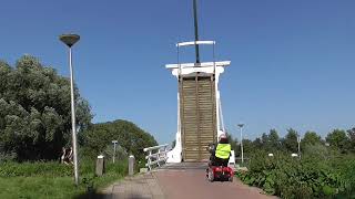 Brugopening Wittebrug Nieuwerkerk ad IJssel Ophaalbrug Drawbridge Pont Levis Klappbrücke [upl. by Naxela908]