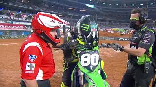 Supercross Round 10 250SX Highlights  Arlington Texas ATampT Stadium  March 13 2021 [upl. by Matthaeus]