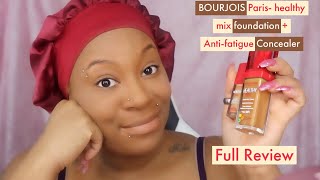 BOURJOIS Paris Healthy mix foundation  Antifatigue Concealer [upl. by Lucic]