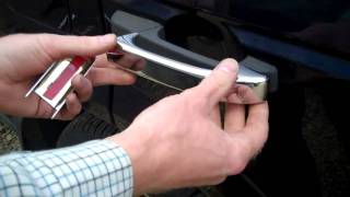 How to fit the door handle covers on a Range Rover P38 [upl. by Whitnell]