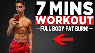 7 MIN MORNING WORKOUT NO EQUIPMENT BODYWEIGHT WORKOUT [upl. by Meekar]