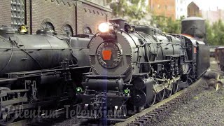 One of the most detailed model railroad layouts for America’s biggest steam locomotives in O scale [upl. by Leasia]