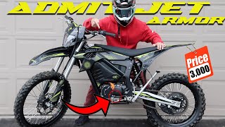 NEW CHEAP 85 MPH Electric Dirt Bike With GEARS  INSANE Admit Jet Armor [upl. by Garik]