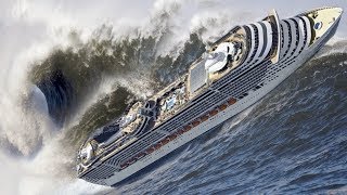 18 Crazy Videos Of Cruise Ships Caught In Massive Storms [upl. by Refenej842]