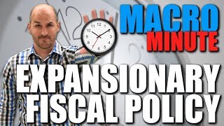 Macro Minute  Expansionary Fiscal Policy [upl. by Medin]