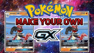 How To Make Custom Holo GX Pokemon Cards 2019 [upl. by Vashtia]