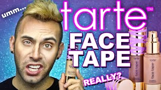 REALLY TARTE AGAIN  Tarte FACE TAPE Foundation Review [upl. by Docilla]