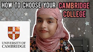 The guide to choosing your CAMBRIDGE COLLEGE [upl. by Nylcsoj]