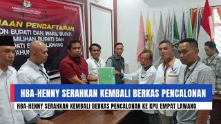 HBAHENNY Serahkan Kembali Berkas Pencalonan ke KPU Empat Lawang untuk Pilkada 2024 [upl. by Vicki]