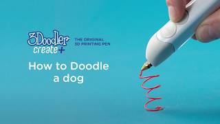 3D Pen for Beginners  How to Doodle a DOG with the 3Doodler Create EASY [upl. by Aras]