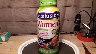 Vitafusion Womens Multivitamin Supplement Gummies with Nutritional information and Ingredients [upl. by Euphemie]