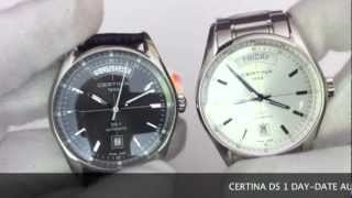 CERTINA DS 1 DAYDATE AUTOMATIK HERRENUHR C0064301608100  C0064301103100 wwwolfertco [upl. by Nyleda700]