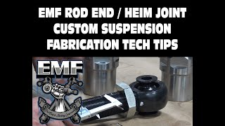 EMF Rod End  Heim Joint Suspension Fabrication Tips [upl. by Zehe]