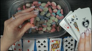 ASMR Eating Swedish Candy amp Playing Solitaire  Whispered [upl. by Etem]