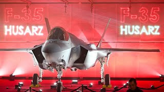 Polands first F35A Husarz fighter jet [upl. by Oznohpla]