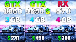 RX 570 4GB vs GTX 1650 SUPER 4GB vs GTX 1060 3GB Which is Better in 2021 [upl. by Uwton635]