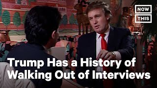 Trump Walks Out of A 1990 Interview  NowThis [upl. by Felecia823]