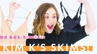 5 Womens Brutally Honest Reviews of Kim Kardashian’s SKIMS Shapewear  Actual People Try On  Cosmo [upl. by Bever]