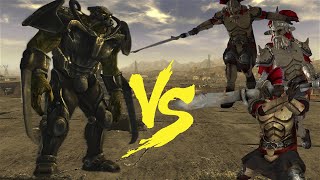 How many Legate Lanius to kill Frank Horrigan  Fallout New Vegas NPC Battle [upl. by Caitlin940]