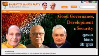 How to Join Bharatiya Janata Party BJP [upl. by Vachill906]