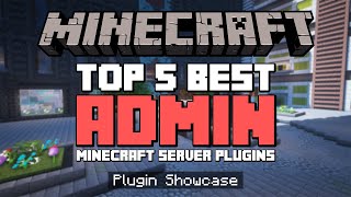 Top 5 Best MODERATION Plugins For Your Minecraft Server 120 [upl. by Nlocnil386]