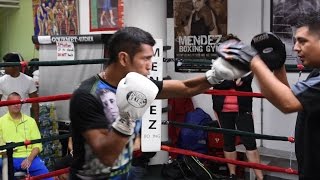 Juan Jose Martinez MITT WORKOUT vs Felix Verdejo [upl. by Nimrak]