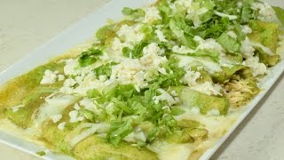 Las MEJORES Enchiladas Verdes con pollo a mi Estilo [upl. by Lavelle14]