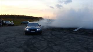 BMW E91 335d Burnout Lowriderfi [upl. by Fesoy]