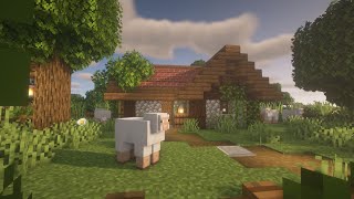 Minecraft  How to build a Sheep Pen  Sheep Stable [upl. by Stearn]