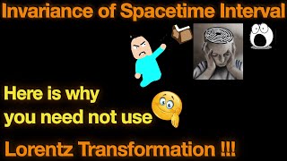 Spacetime interval Proof of invariance  No Lorentz transformation needed Here is How [upl. by Esidarap]