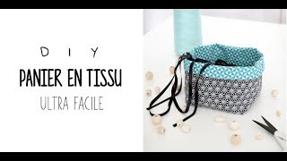 COUTURE FACILE  PANIER EN TISSU [upl. by Adna806]