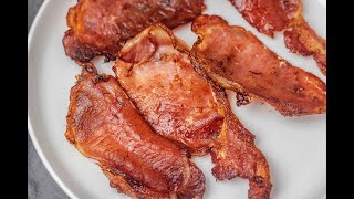 Air Fryer Bacon  Bacon In The Air Fryer Super crispy and easy [upl. by Mara]