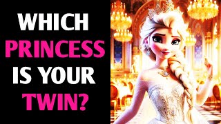 WHICH DISNEY PRINCESS IS YOUR TWIN QUIZ Personality Test  1 Million Tests [upl. by Bert]