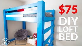 Build Your Kids Dream Bed from 2x4s  DIY Loft Bed [upl. by Nitsyrc222]