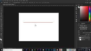 Line Tool  Adobe Photoshop CC 2019 [upl. by Tufts316]