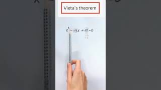 Vietas theorem 2024 math mathematics maths mathsforbeginners [upl. by Anihtyc]