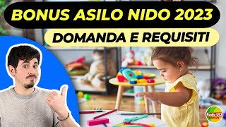 BONUS asilo nido 2023 👶 importi domanda e requisiti [upl. by Ignacio]