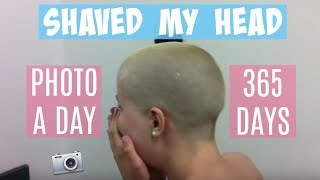 Shaved My Head  Hair Growth In 365 Days  Timelapse [upl. by Shayla]