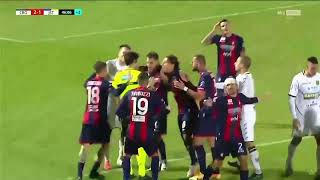 scandaloso in lega pro Goal clamorosamente regolare annullato in Crotone Vs Juvestabia [upl. by Leirad777]